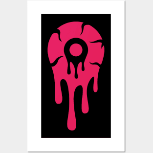 Melting Eye Pink Posters and Art